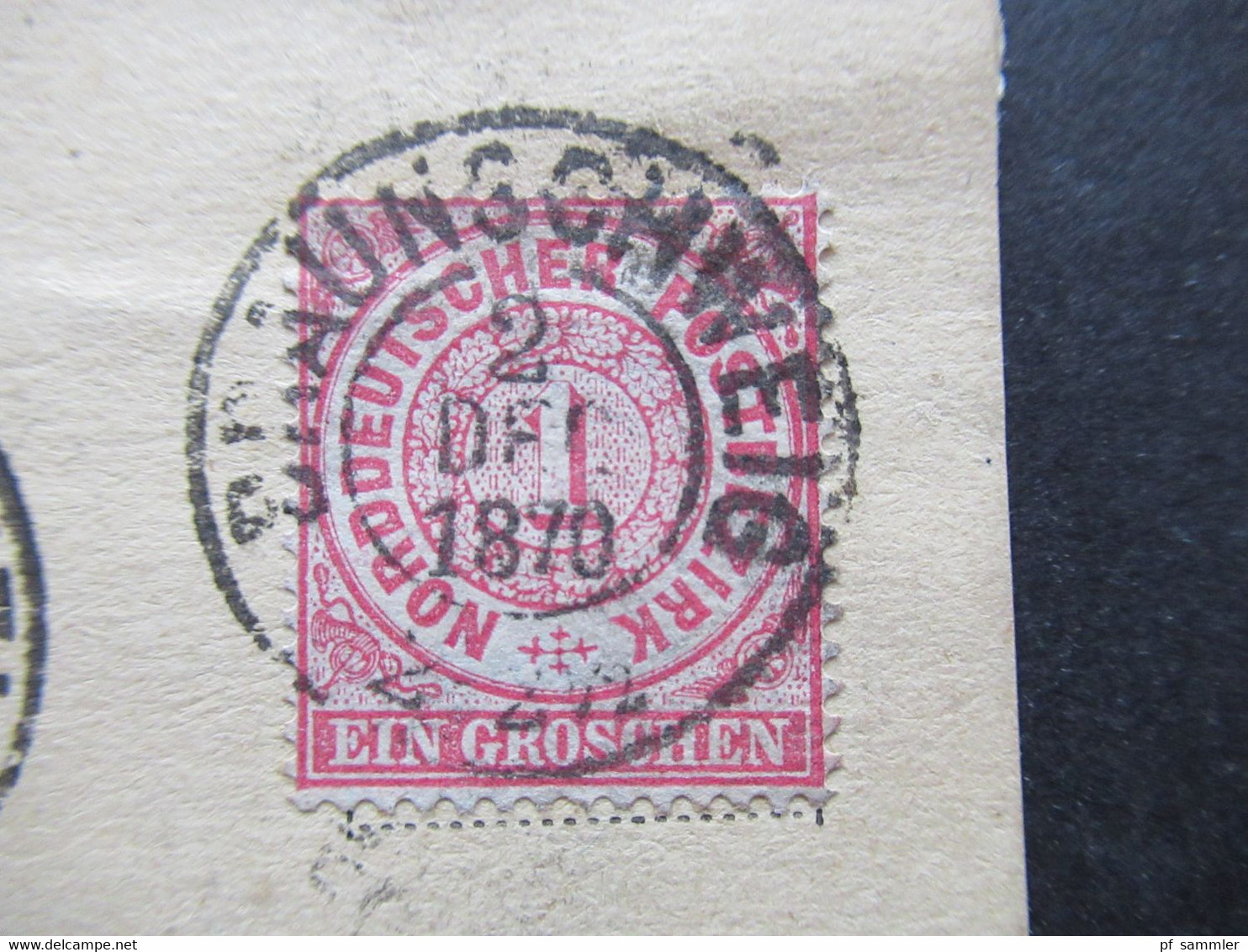 AD NDP 2.12.1870 Michel Nr. 16 EF Correspondenz Karte Nordeutsches Postgebiet Stempel K2 Braunschweig Nach Vienenburg - Briefe U. Dokumente