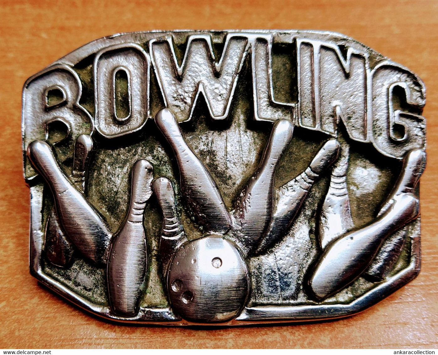 AC - BOWLING PIN & BALL BELT BUCKLE - Belts & Buckles