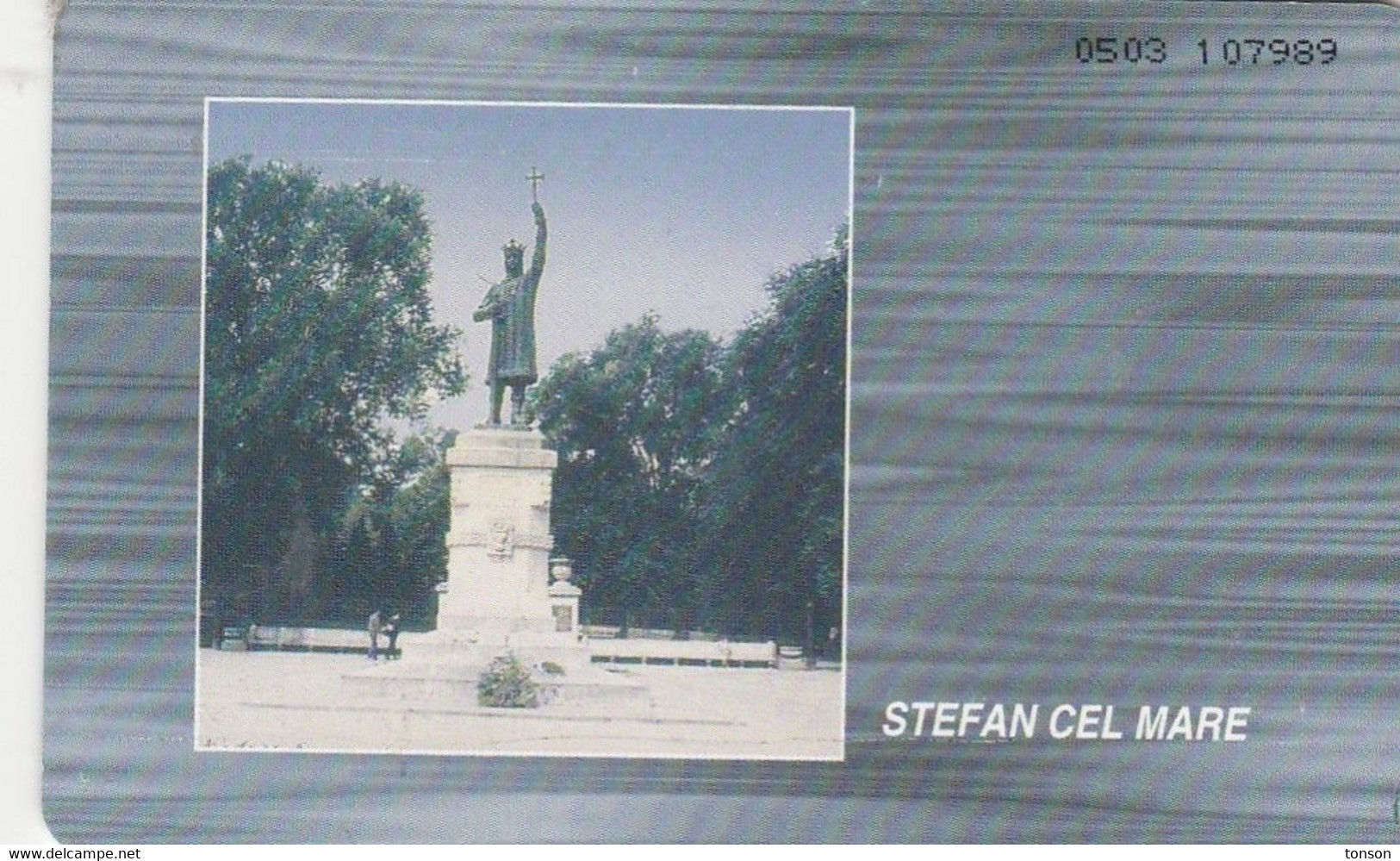 Moldova, MOL-M-17a,   Fifth Issue (04/99),  Monument, Stefan Cel Mare, 2 Scans.  With Red In Chip, No Moreno Logo On Bac - Moldawien (Moldau)