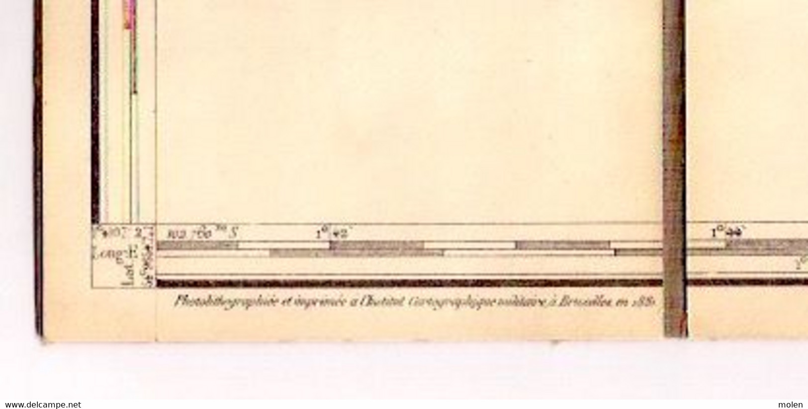 Situation 1869 MUSSON Trés Ancienne CARTE D ETAT MAJOR Militaire 71/7 Entoilée HALANZY BARANZY SIGNEULX Stafkaart S865 - Musson