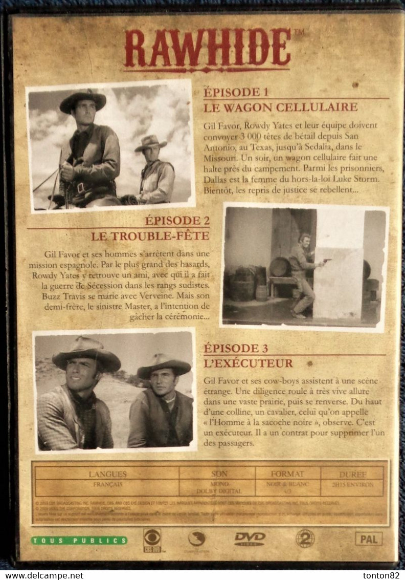 Rawhide - Saison 1 - 3 épisodes . - Western/ Cowboy