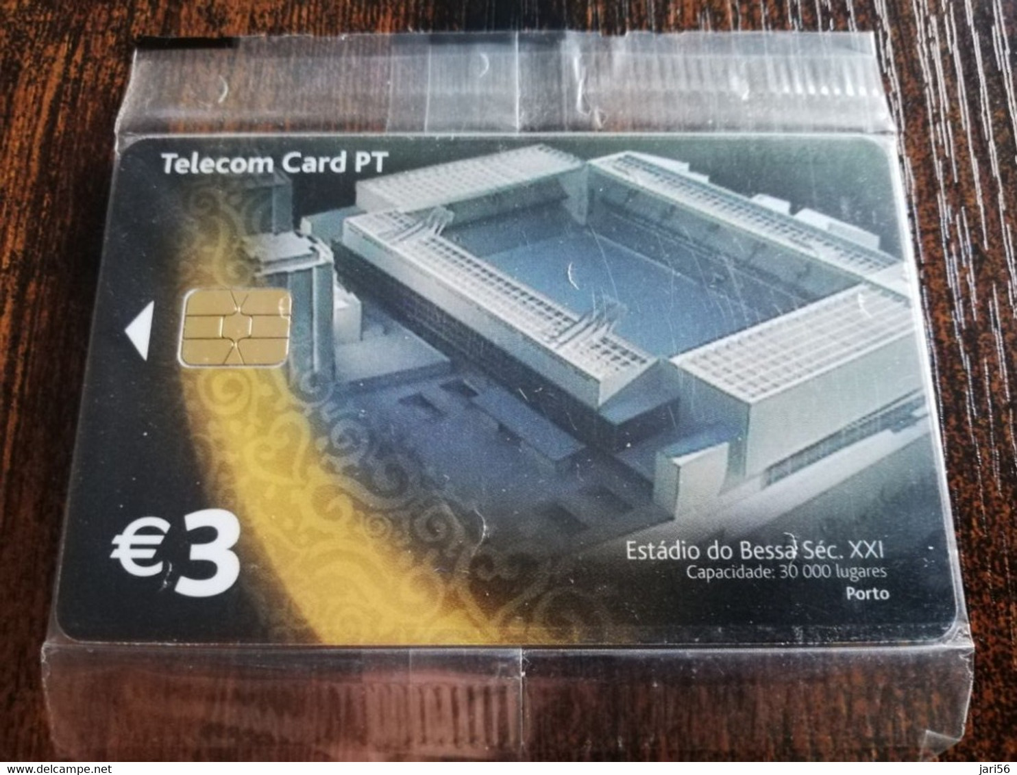 PORTUGAL   CHIPCARD  € 3,- ESSTADIO DO BESSA SEC  PORTO           MINT IN WRAPPER      **4381** - Portugal