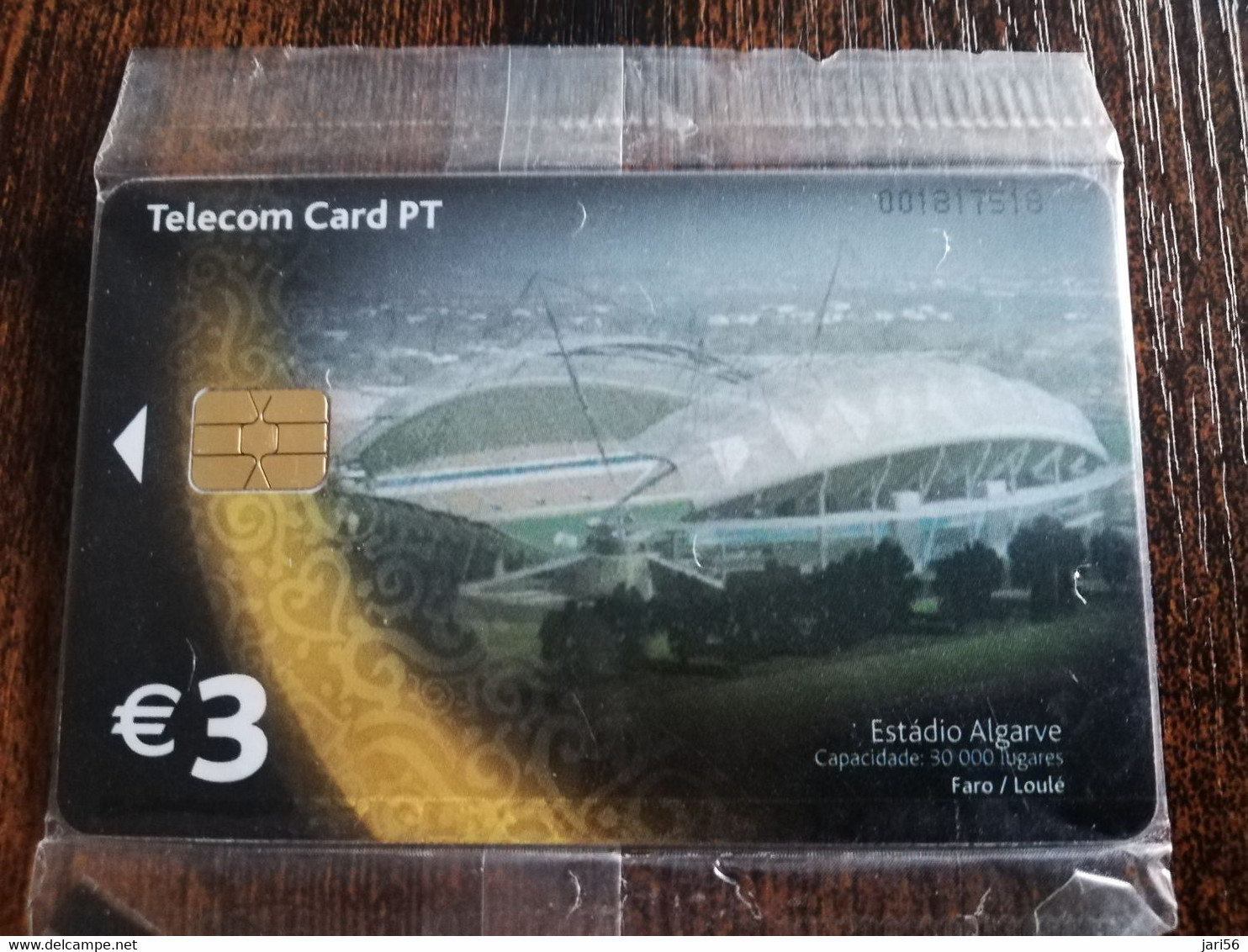 PORTUGAL   CHIPCARD  € 3,- ESSTADIO ALGARVE FARO/LOULE            MINT IN WRAPPER      **4382** - Portugal