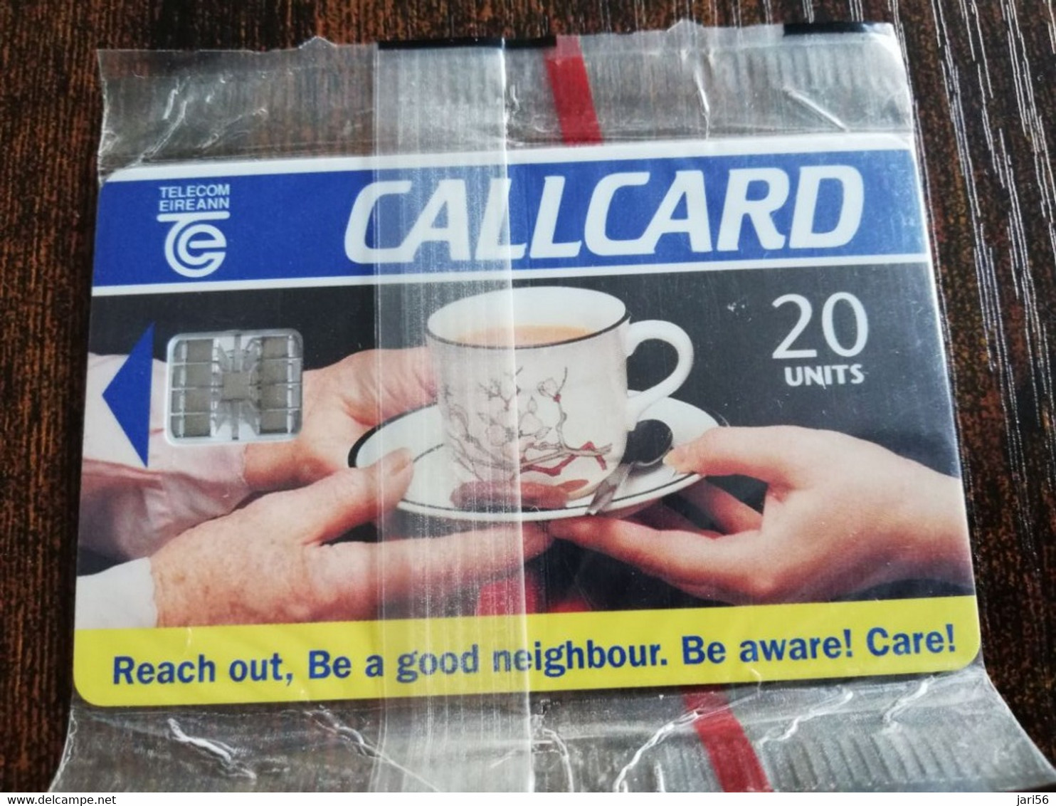 IRELAND /IERLANDE   CHIPCARD 20  UNITS   REACH OUT BE A GOOD NEIGHBOUR       MINT CARD IN WRAPPER   ** 4390** - Ireland