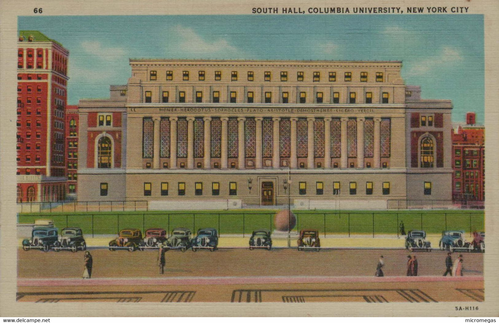 South  Hall, Columbia University,  New York City - Enseignement, Écoles Et Universités