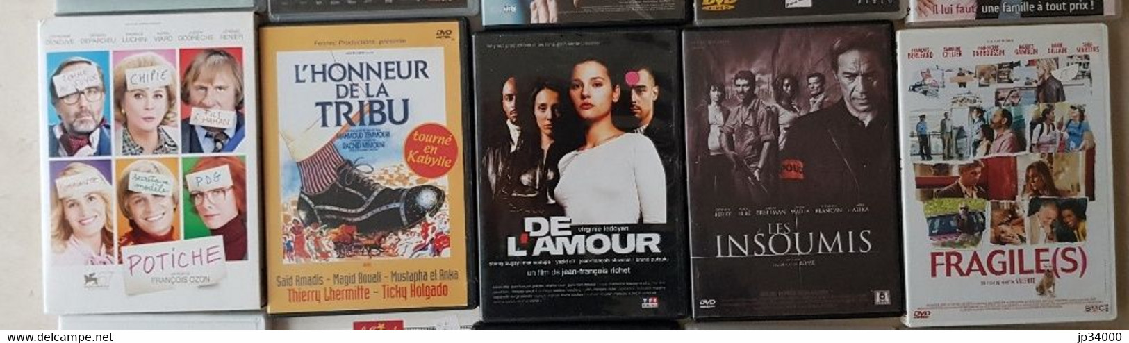 Lot 25 DVD Différents CINEMA FRANCAIS Dont 2 Coffrets 3 DVD, Soit 29 Dvd. TBE - Collections, Lots & Séries