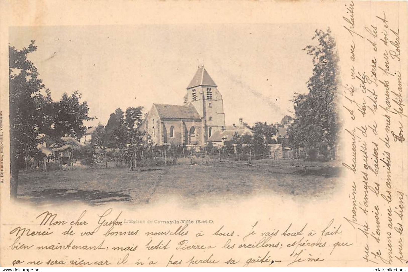 Cernay-la-Ville           78              L'église      -  2   -   (voir Scan) - Cernay-la-Ville