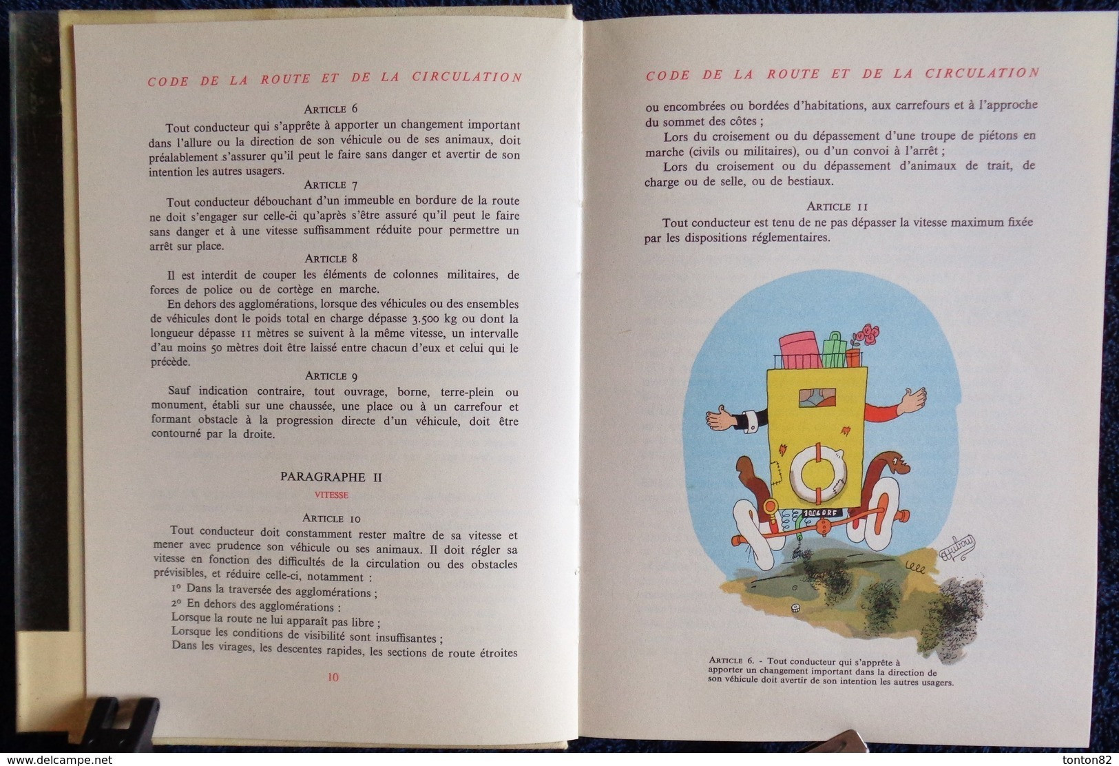 Code de la route - Illustré par DUBOUT - Maurice Gonon, Éditeur - ( 1959 ) - RARE ! - Tirage très limité . TBE .