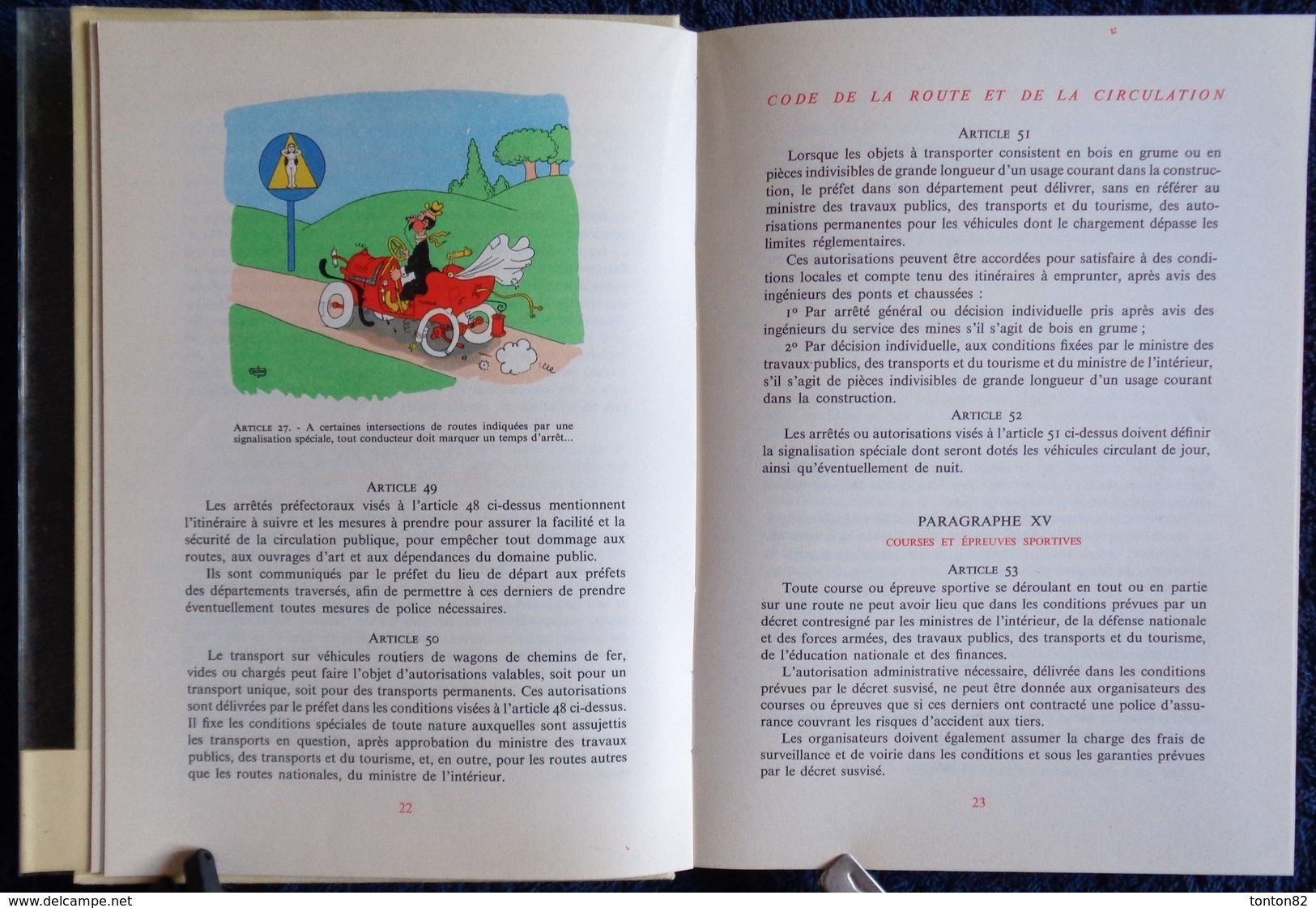 Code de la route - Illustré par DUBOUT - Maurice Gonon, Éditeur - ( 1959 ) - RARE ! - Tirage très limité . TBE .