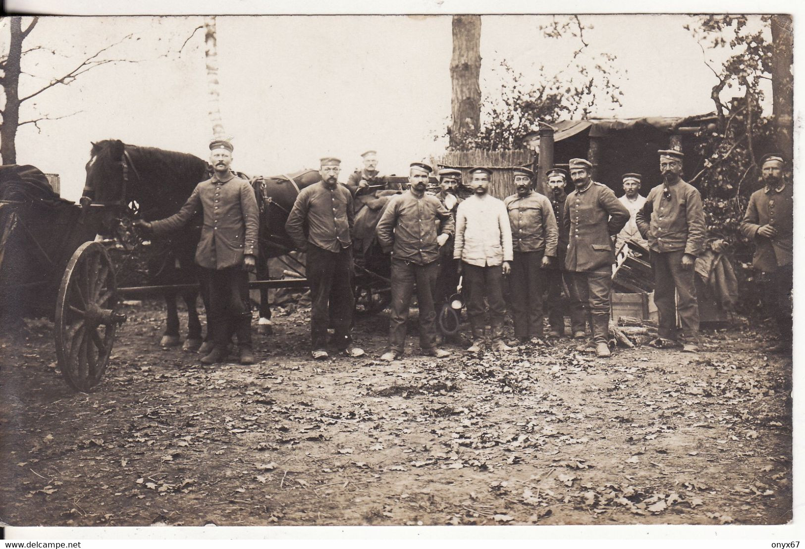 Carte Photo Militaire Allemand Polowitschi-Popowicze-Popovychi-Ukraine-Russie-Russland-Soldaten-Guerre-Krieg-14/18 - Ucrania