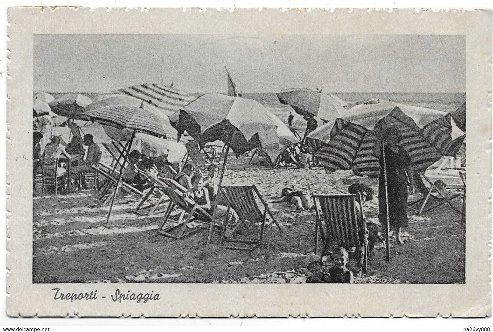 Treporti (Venezia). Spiaggia - Affrancatura Repubblica Sociale. - Venezia