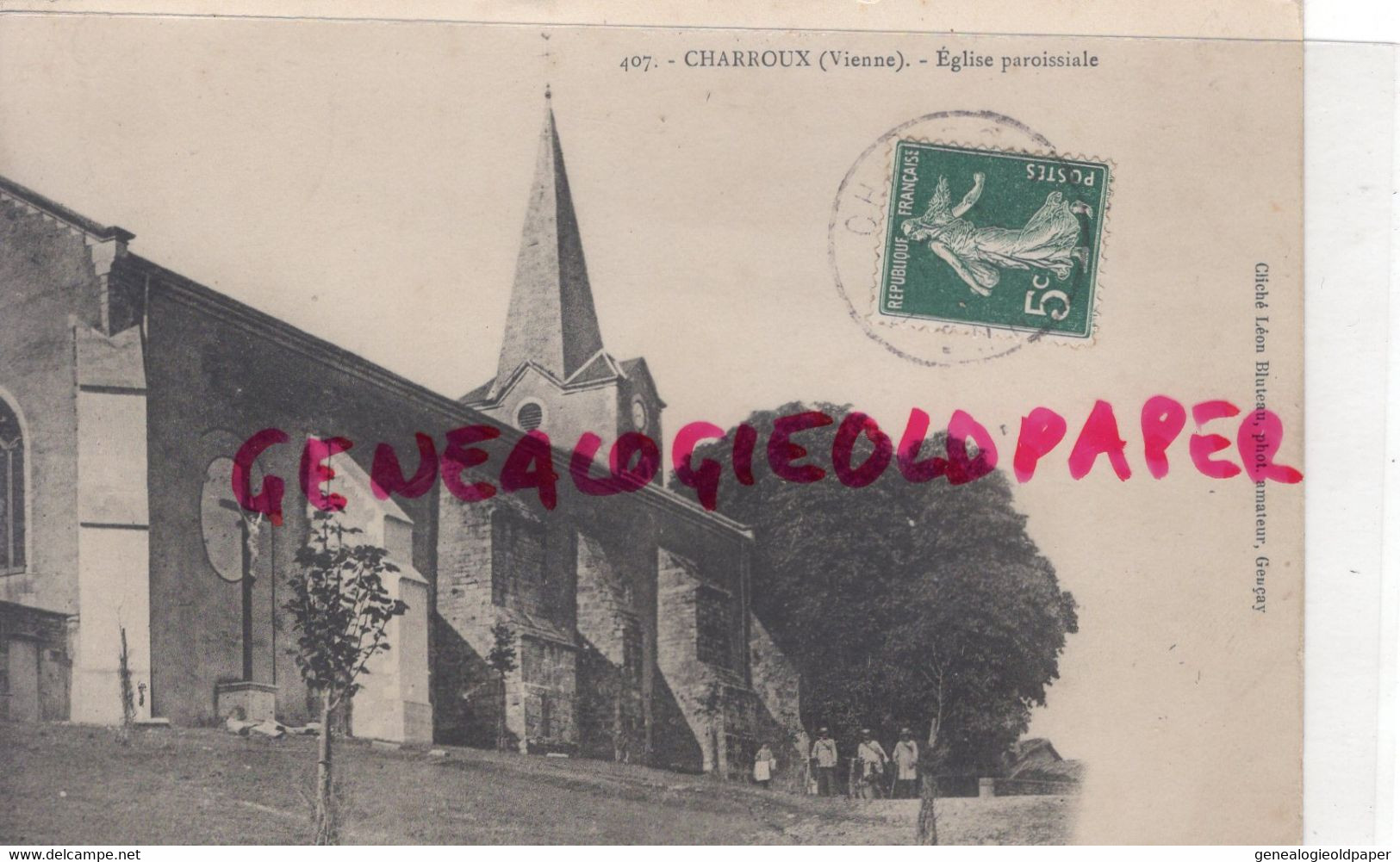 86- CHARROUX - EGLISE PAROISSIALE - 1909 - VIENNE - Charroux