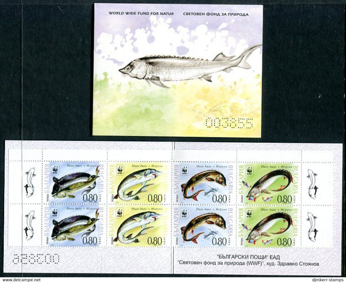 BULGARIA 2004 Sturgeons Booklet MNH / **.  Michel 4678-81 - Neufs