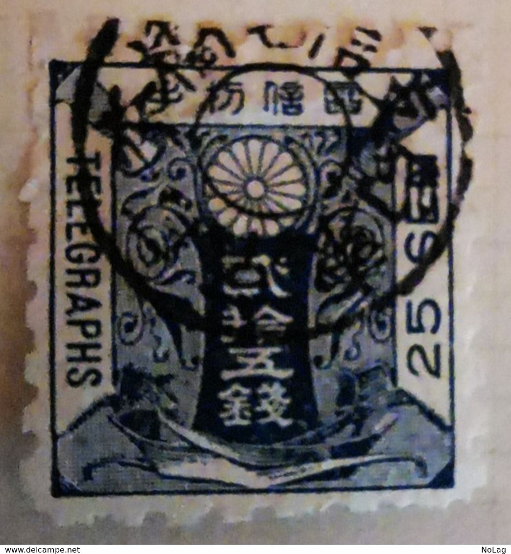 Japon - 1885 - Timbres-Télégraphe - Y&T N° 6-7-8 - /0/ - Altri & Non Classificati