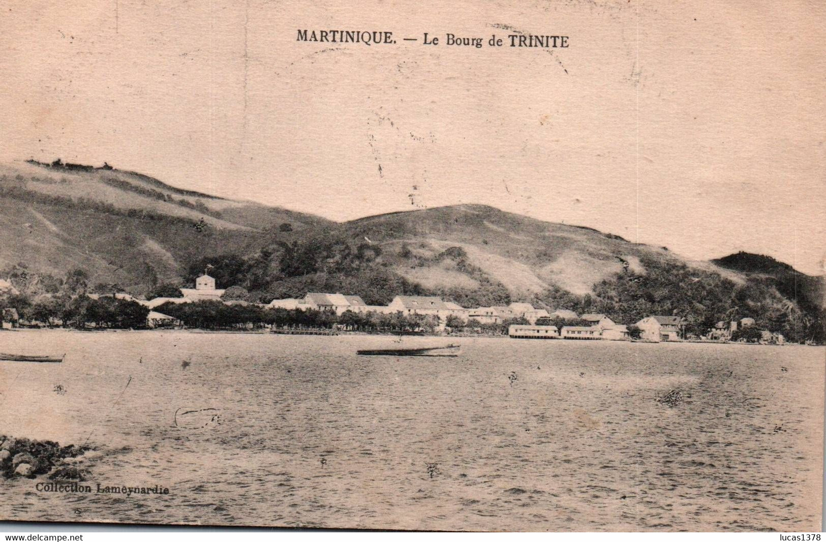 MARTINIQUE / LE BOURG DE TRINITE / PLAN RARE 1926 - La Trinite