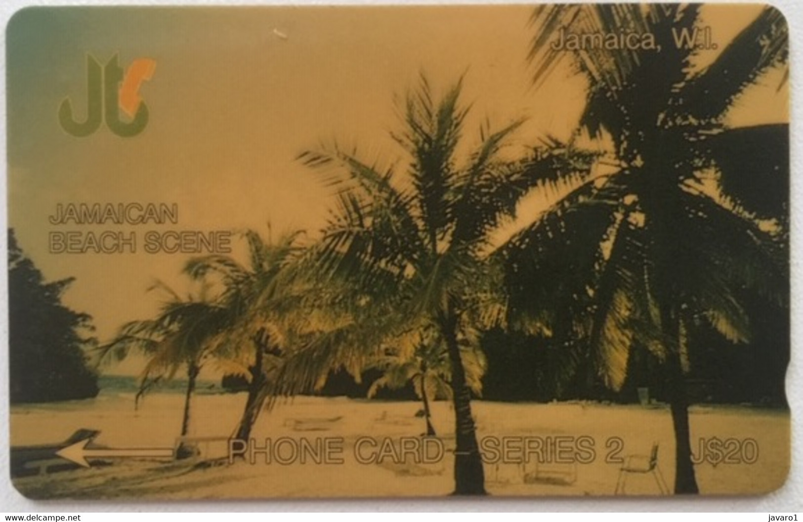 JAMAICA : 003A-dummy J$ 20 BEACH SCENE(SER.2) DUMMY NO CTRL WHITE STRIP MINT - Giamaica