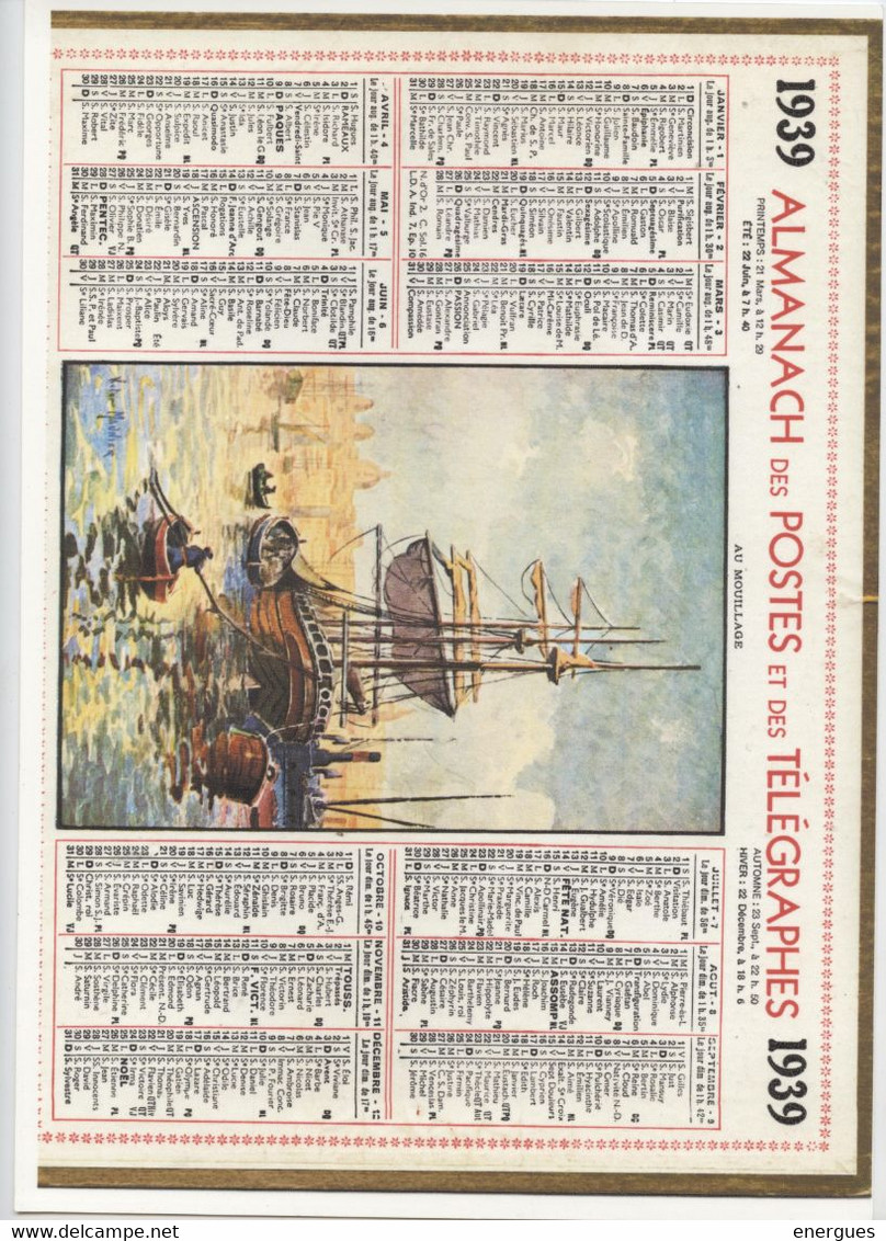 Almanach Des Postes,1907- 1929, 22 Photocopies  Sur Papier Glacé Très épais( Papier Photo)  De La Le Page, N° Absents - Tamaño Grande : 1901-20