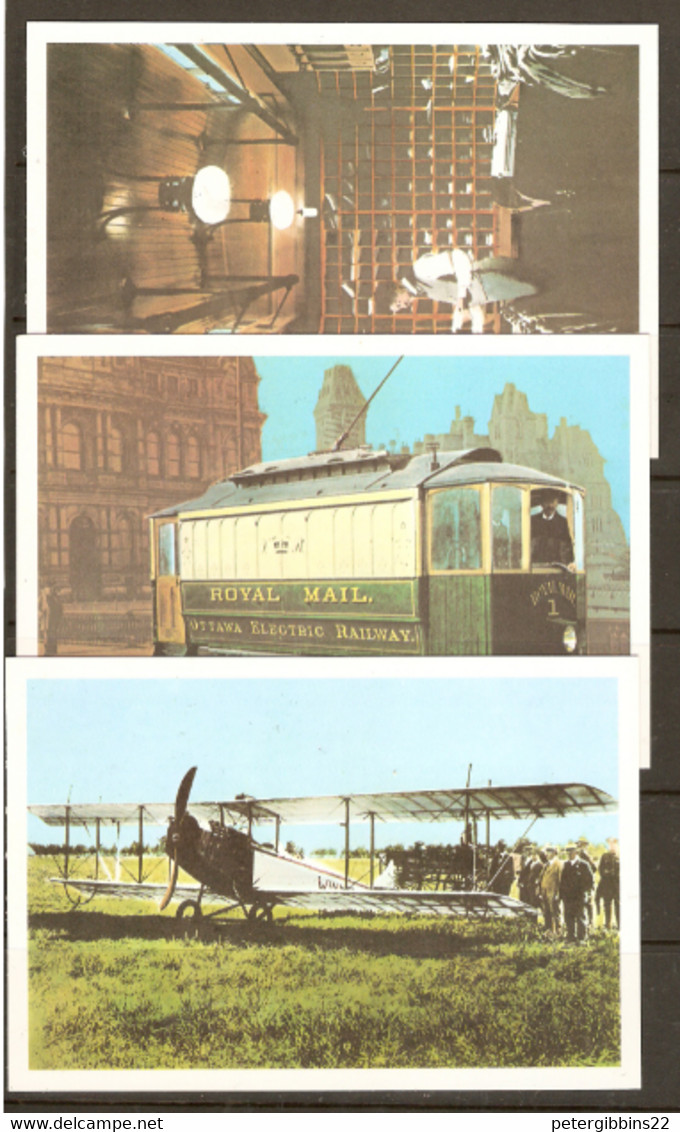 Canada  1974  Postal Museum Ottowa, Three Unaddressed Cards With F.D. Issue - Cartoline Illustrate Ufficiali (della Posta)