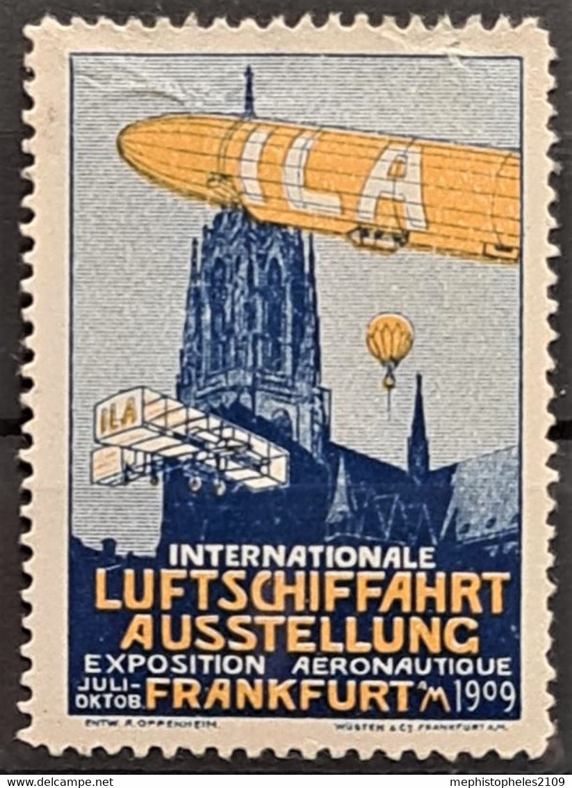 ILA - Internationale Luftschiffahrt Ausstellung 1909 - Vignette - MLH - Zeppelin - Erinnofilia