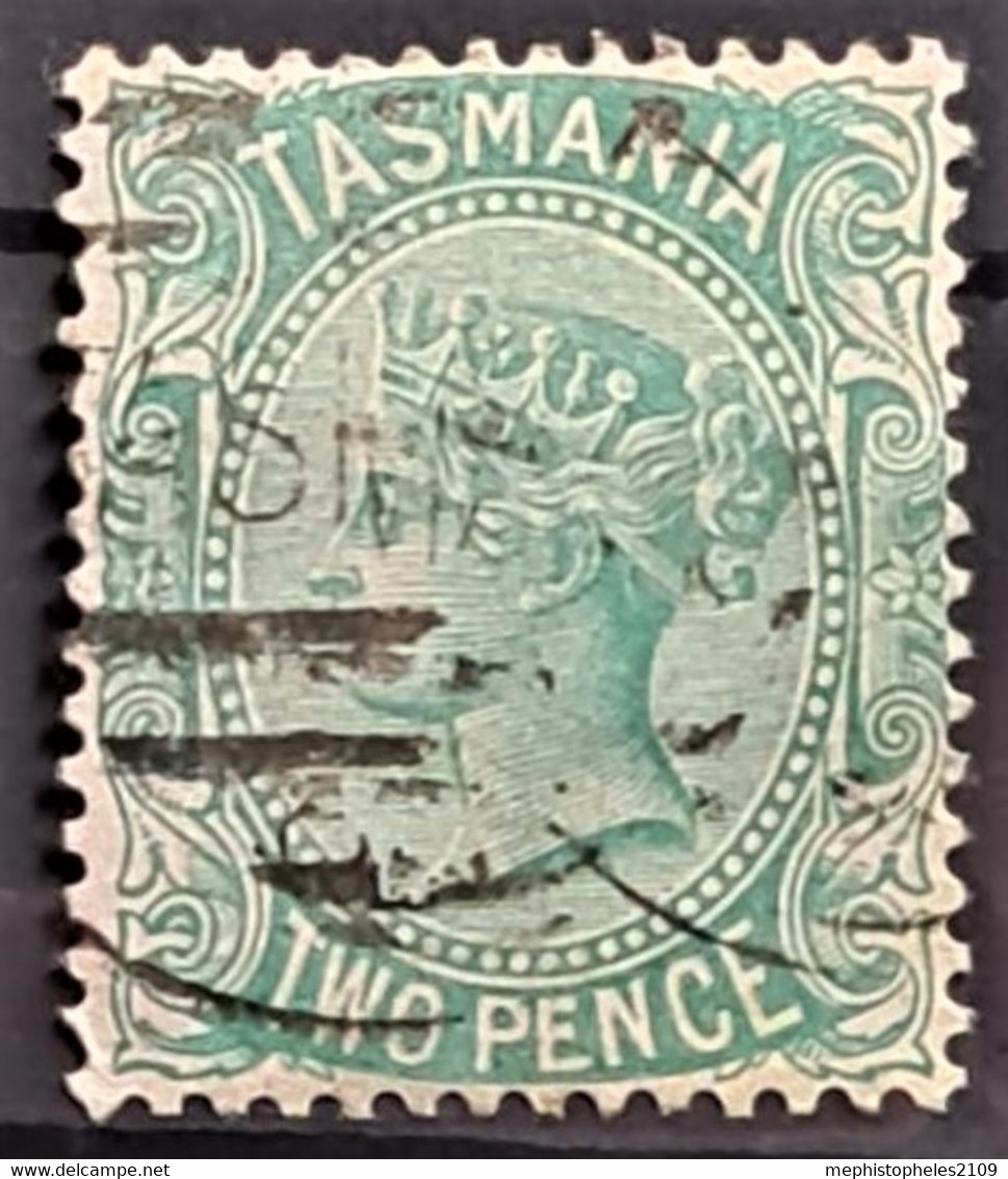 TASMANIA 1870/71 - Canceled - Sc# 48 - 2d - Usati