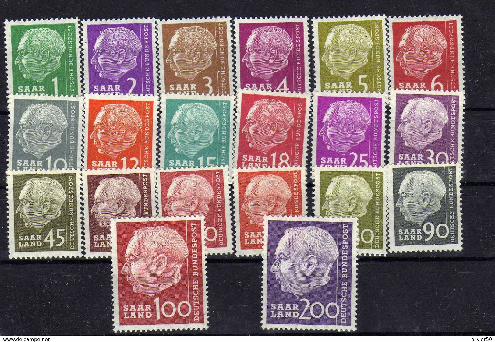 Sarre (1956-57) -  President Heuss  - Neufs** - MNH - Other & Unclassified