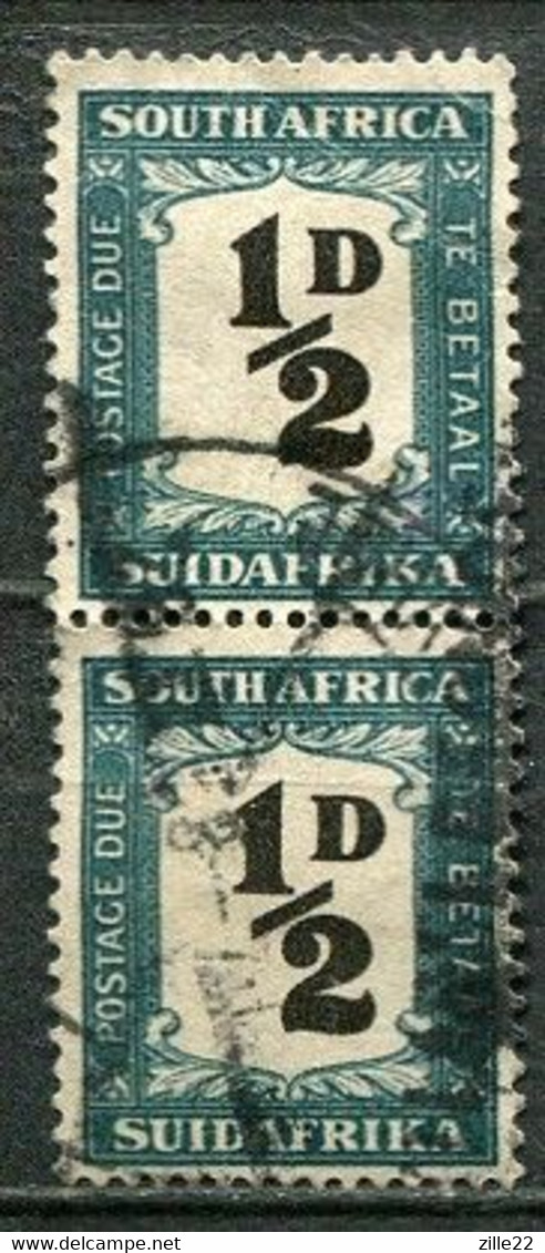 Union Of South Africa Postage Due, Südafrika Portomarken Mi# 34 Gestempelt/used - Pair - Postage Due