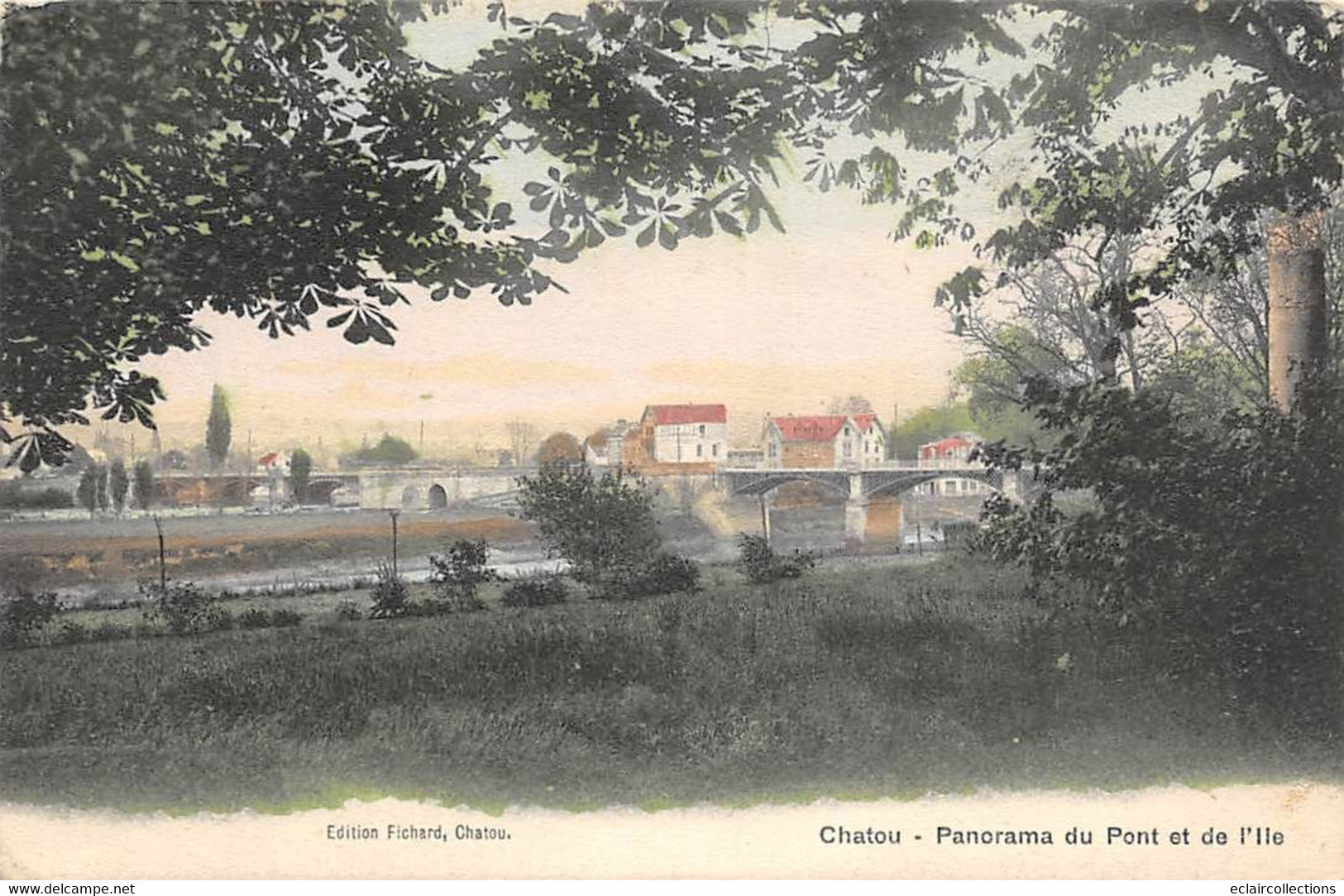 Chatou          78         Panorama Du Pont Et De L'ile              (voir Scan) - Chatou