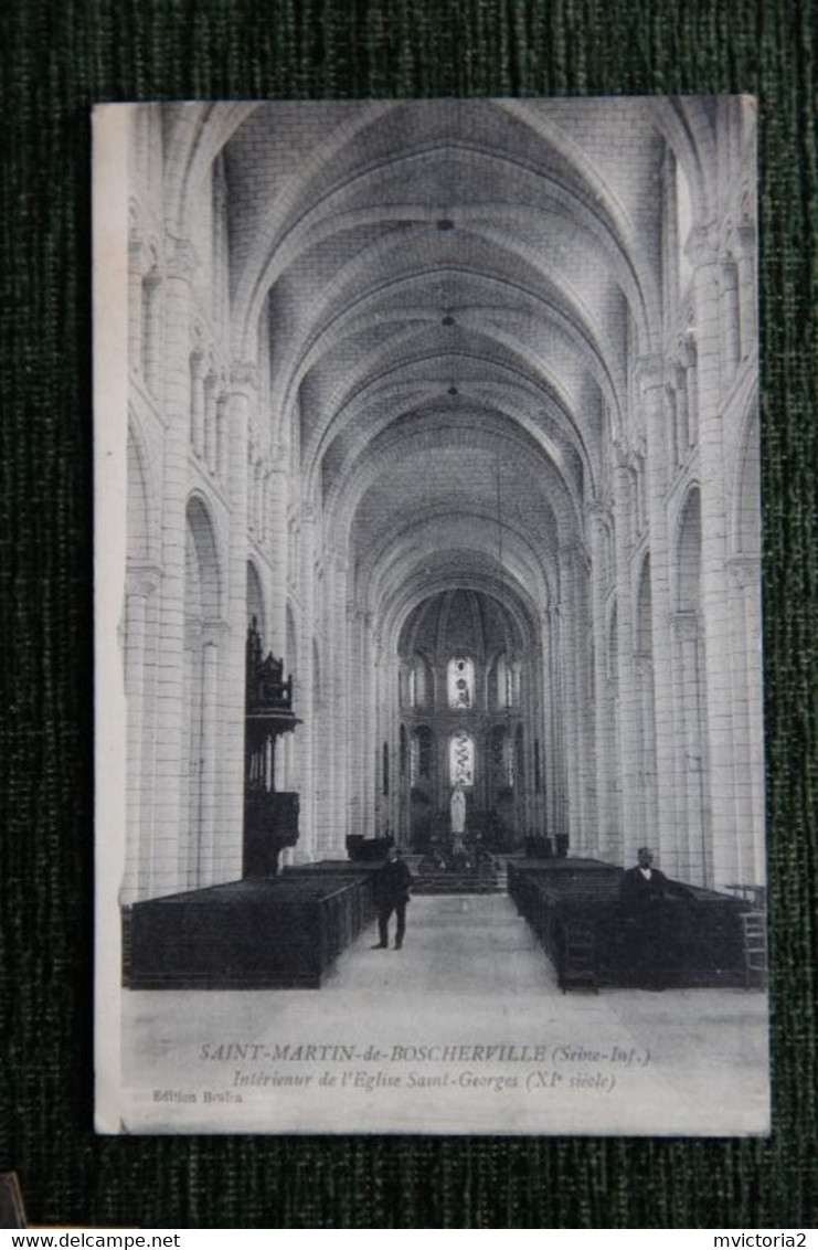 Saint Martin De Boscherville : Intérieur De L'Eglise Saint Georges. - Saint-Martin-de-Boscherville