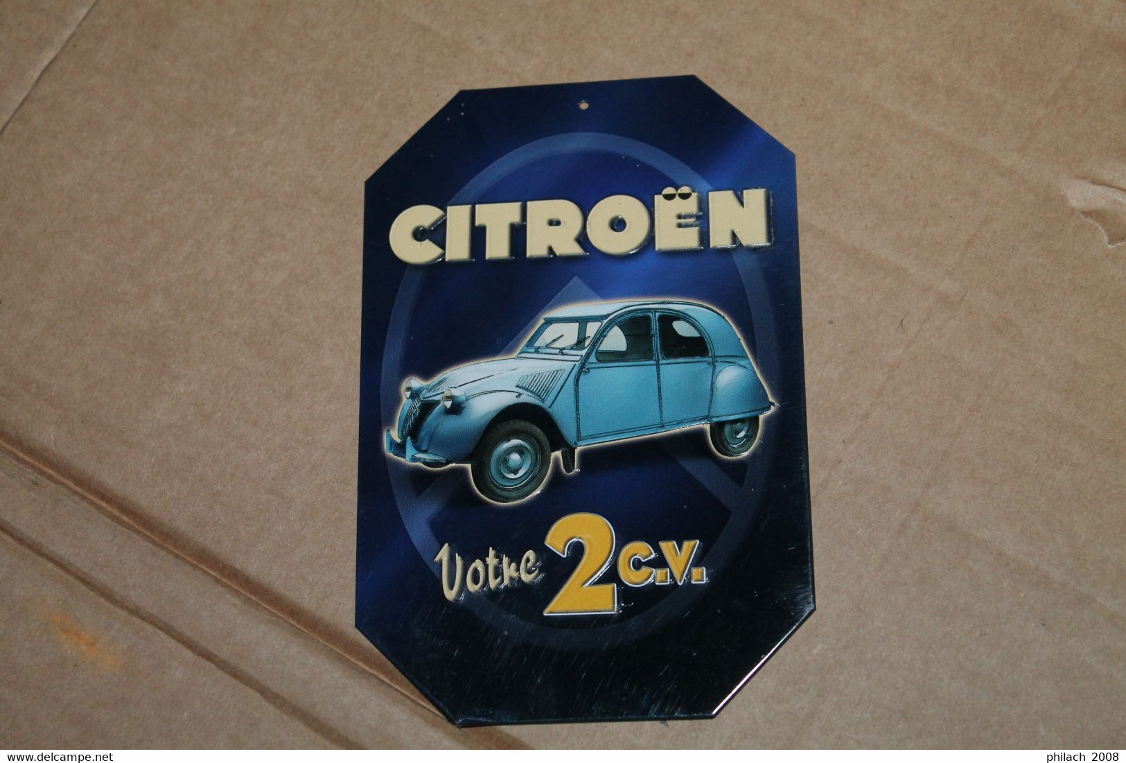 Petite Plaque Publicitaire Pour CITROEN 2CV - Blechschilder (ab 1960)
