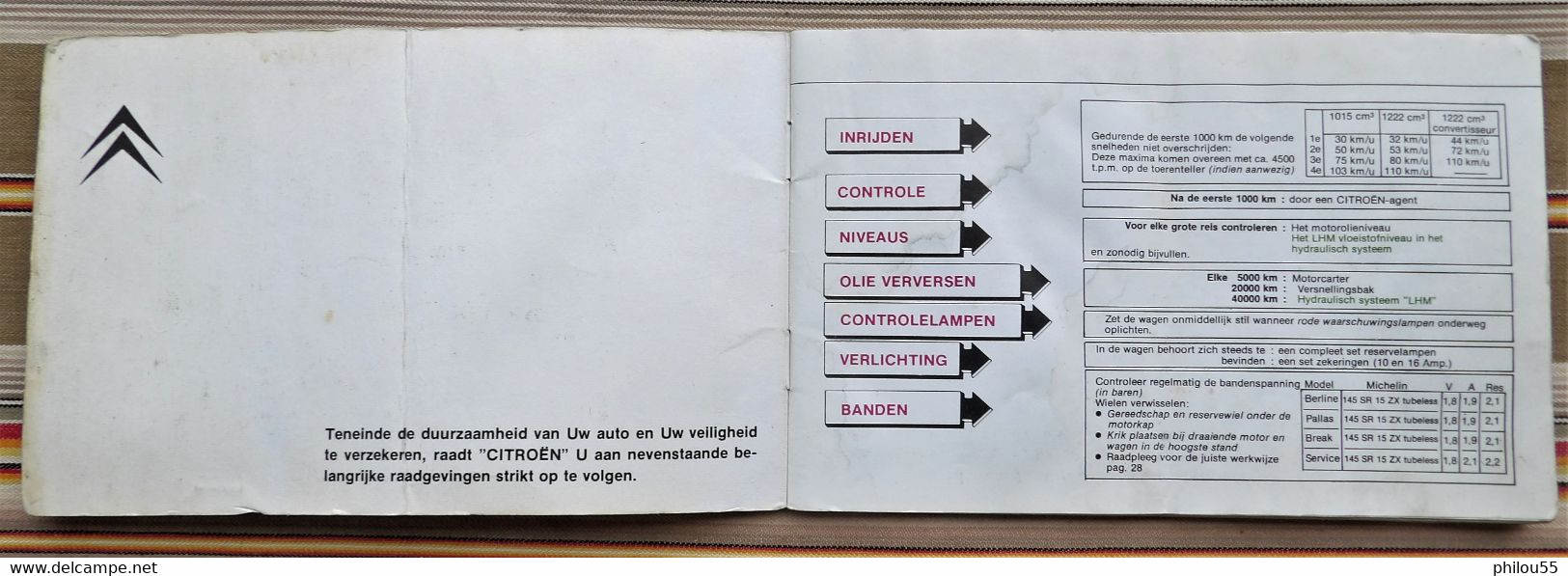 Livret  Instructieboekje CITROEN GS 1976 - Sachbücher