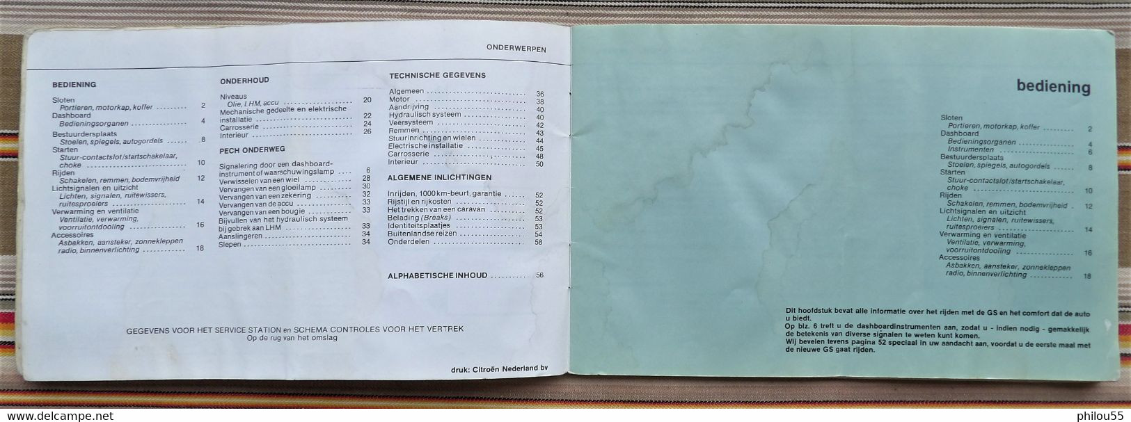 Livret  Instructieboekje CITROEN GS 1976 - Pratique