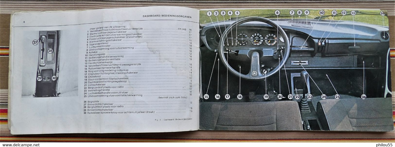 Livret  Instructieboekje CITROEN GS 1976