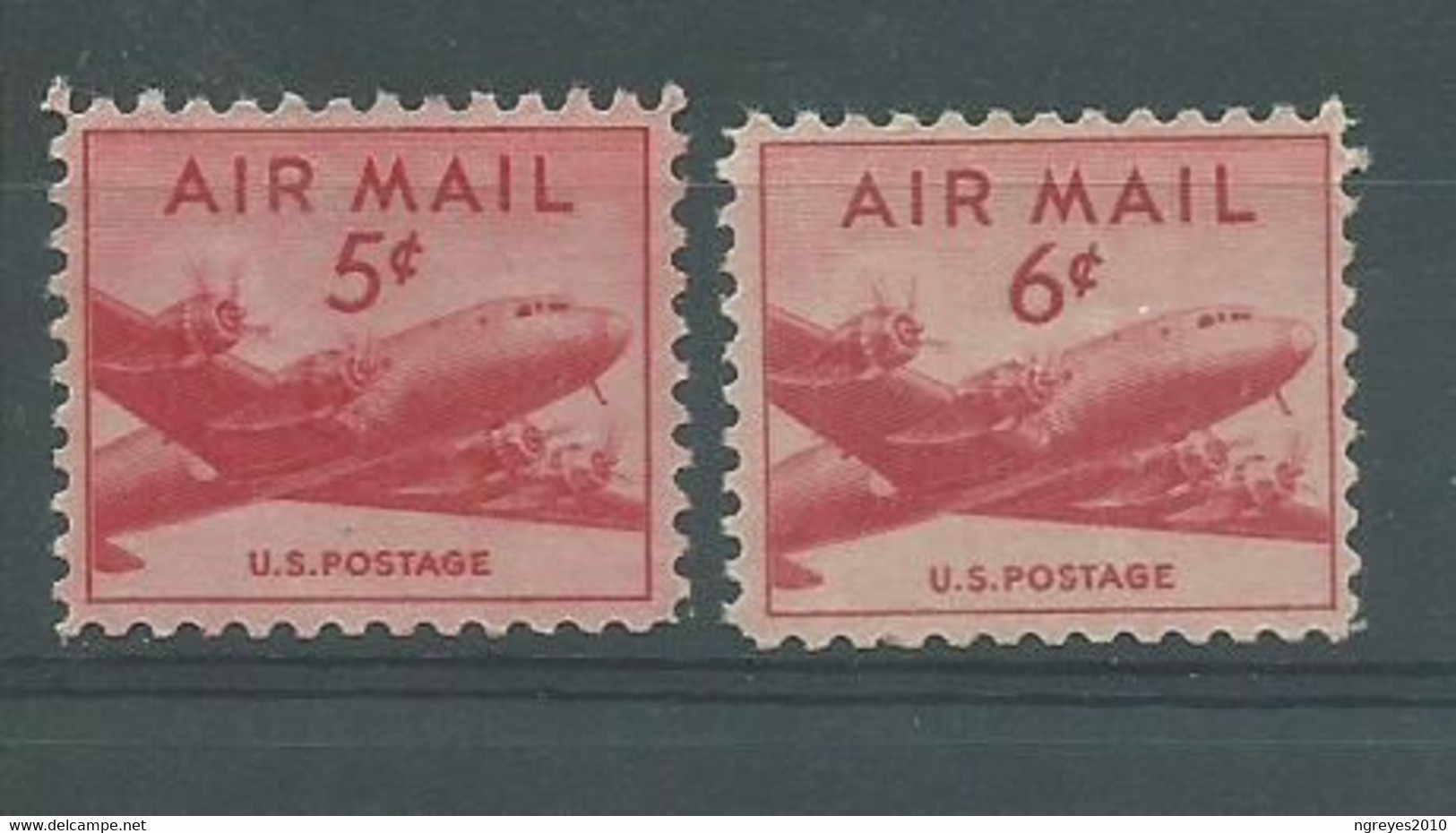 200037663  EE.UU.YVERT   AEREO  Nº  34/5  **/MNH - 2b. 1941-1960 Unused