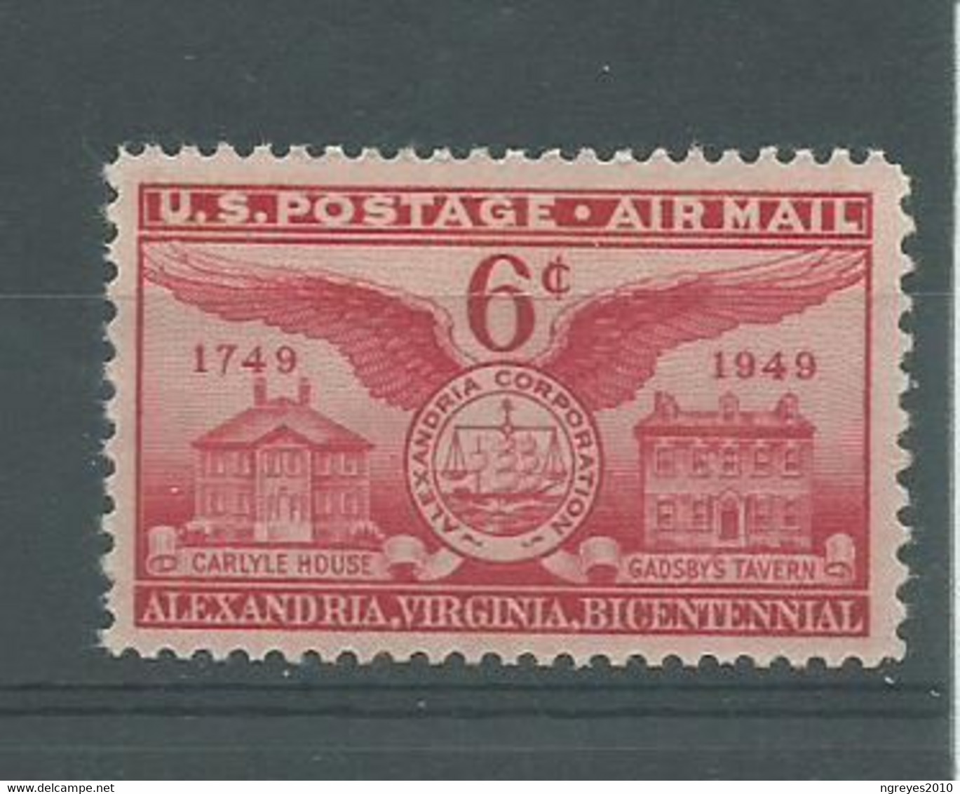 200037665  EE.UU.YVERT   AEREO  Nº  40  **/MNH - 2b. 1941-1960 Ongebruikt