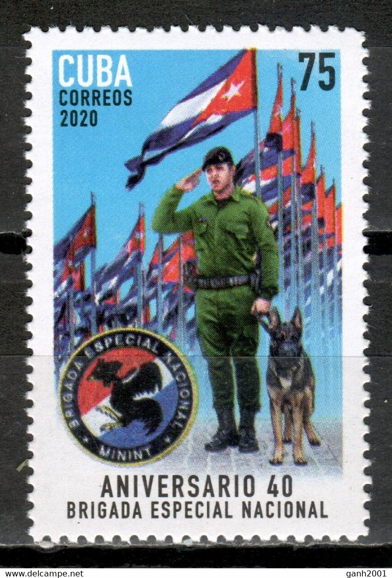 Cuba 2020 / Police National Brigade Dog MNH Policía Brigada Nacional Polizei Perro Hunde / Cu17522  C3-9 - Nuevos