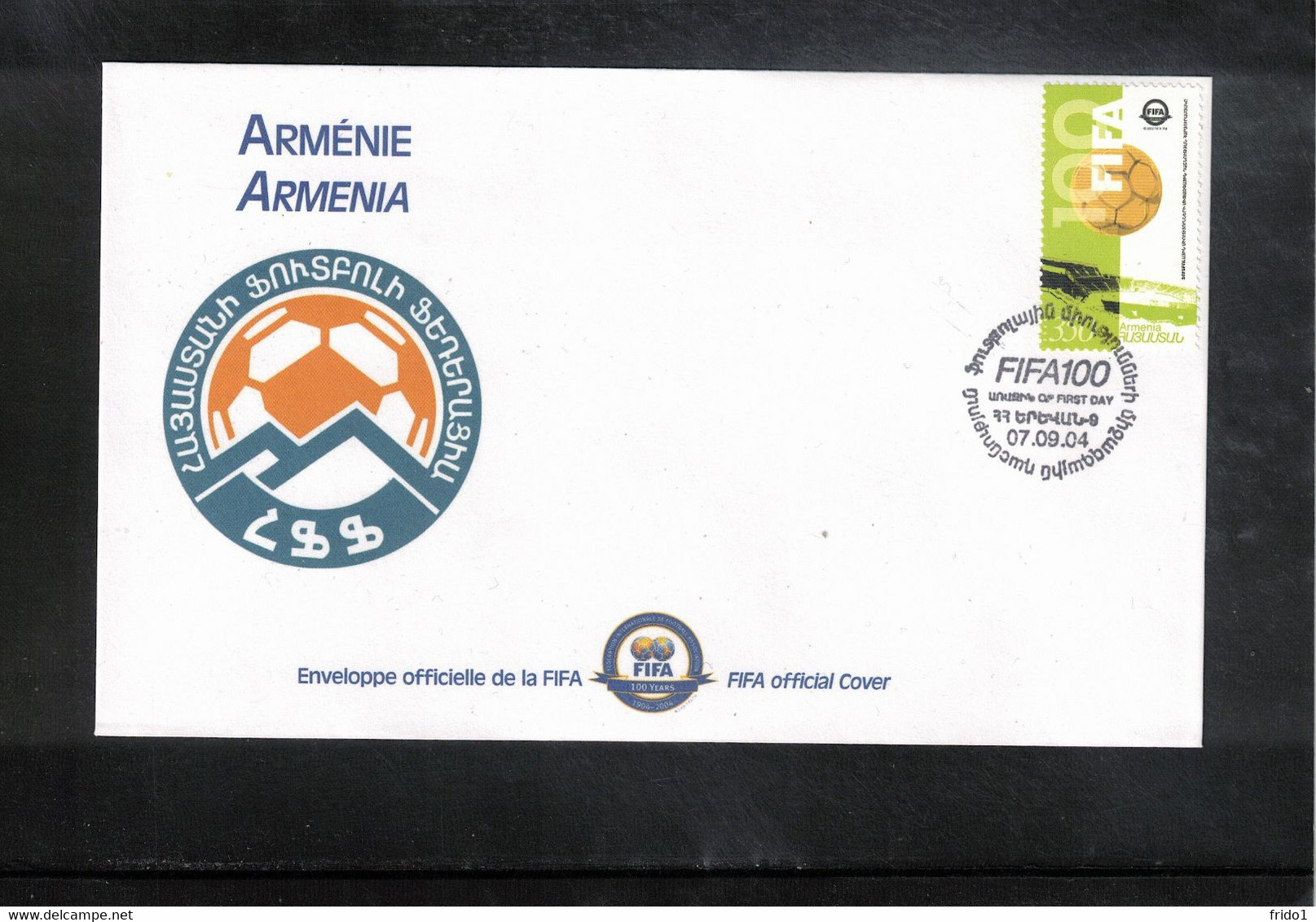 Armenia 2004 100 Years Of FIFA Interesting Cover - Covers & Documents