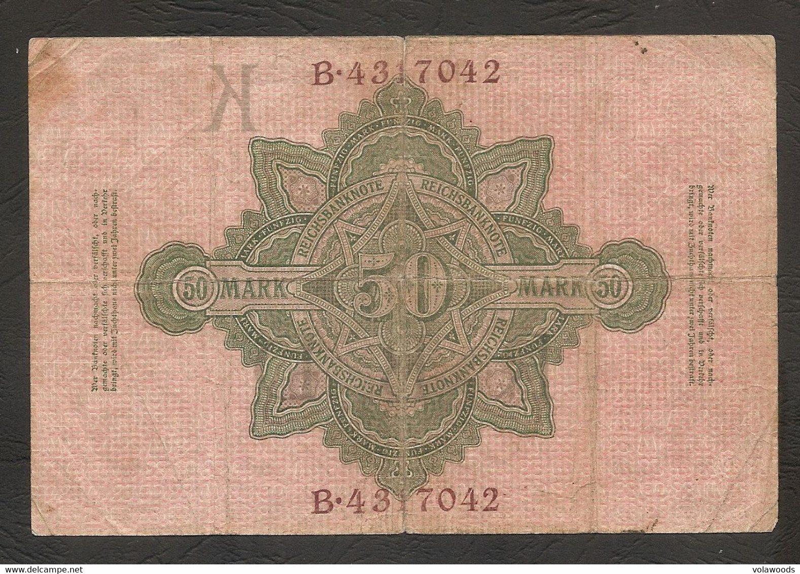 Germania - Banconota Circolata Da 50 Marchi P-41 - 1910 #17 - 50 Mark