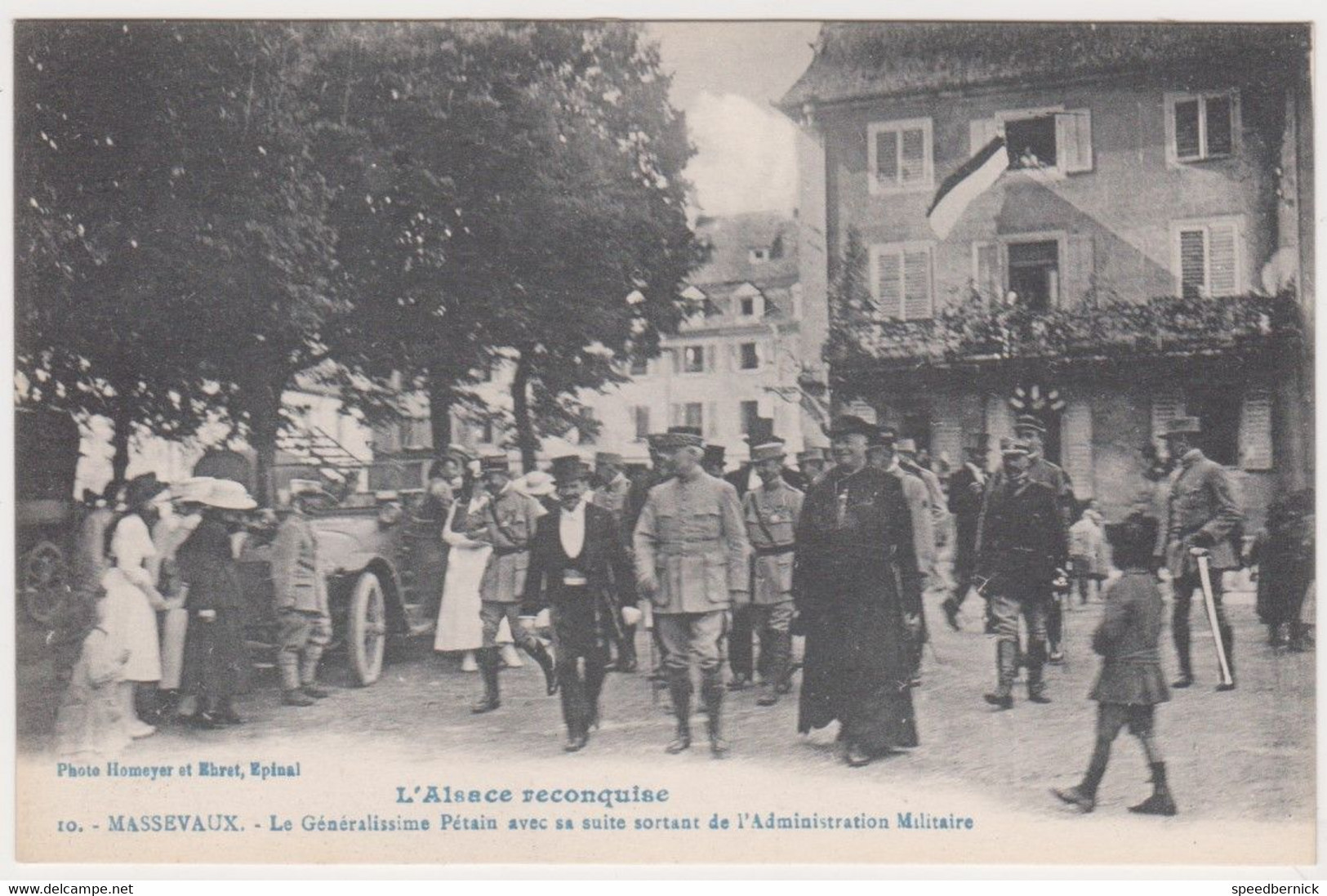 AR55 Guerre 14-18  MASSEVAUX MASEVAUX Pétain Sortant Alsace Reconquise 10 Homeyer Ehret -BIRH Ficellerie Cablerie Est - War 1914-18