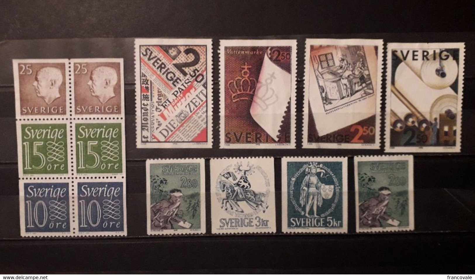 Svezia Sweden Lot Stamps Not Marked 117 Kr + 14 Kr - Sonstige & Ohne Zuordnung