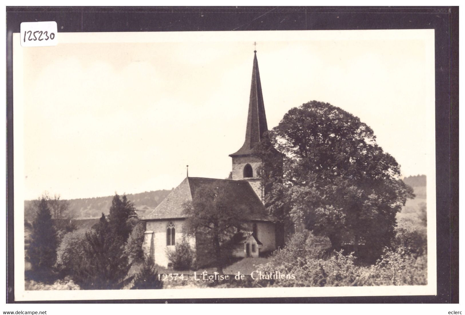 DISTRICT D'ORON - CHATILLENS - L'EGLISE - TB - Châtillens