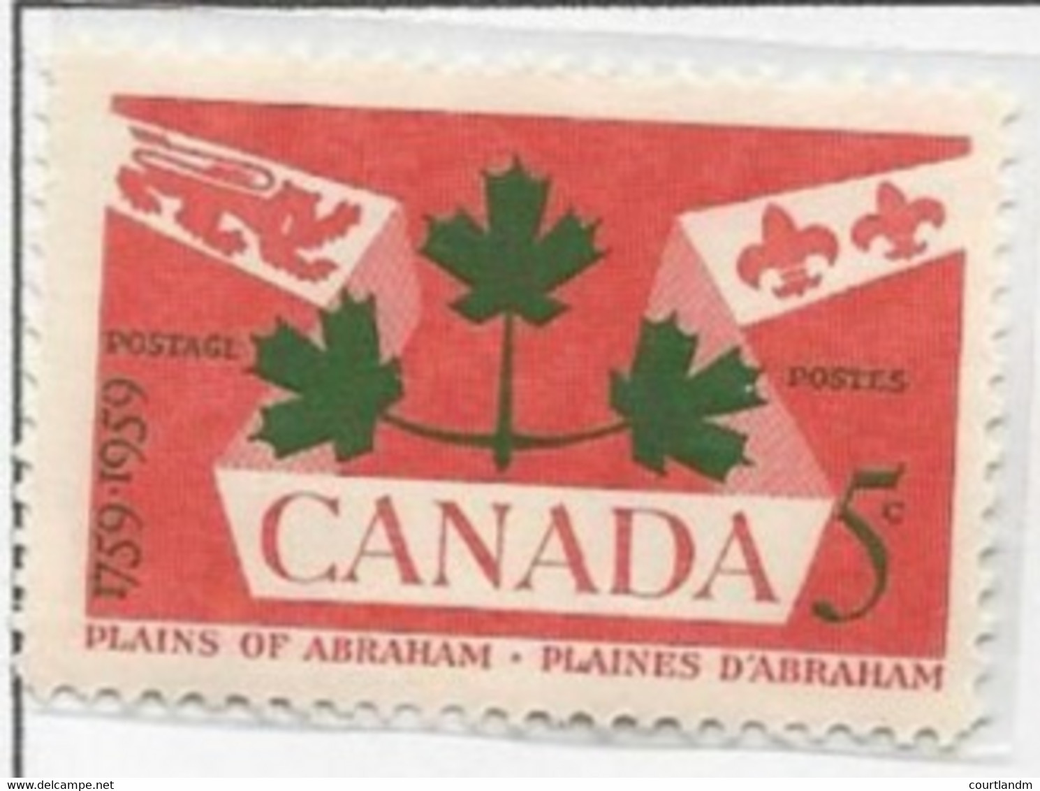 CANADA - BATTLE OF THE PLAINS OF ABRAHAM; MAPLE LEAF - Sonstige & Ohne Zuordnung