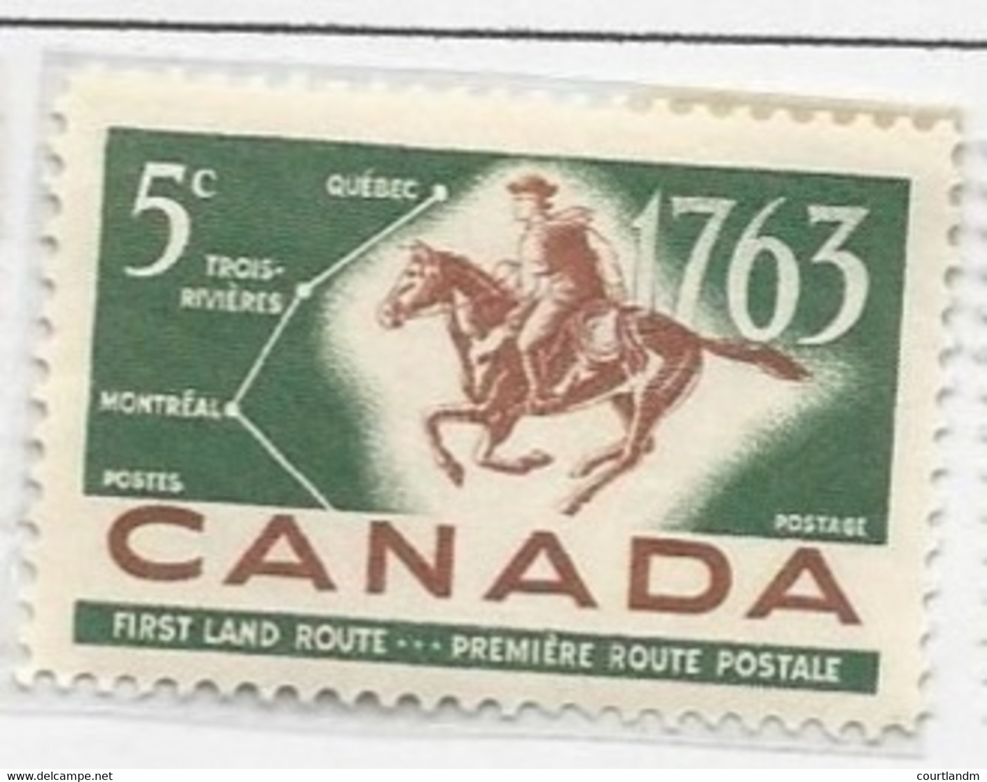 CANADA - POSTAL SERVICE BETWEEN MONTREAL &QUEBEC; HORSE - Andere & Zonder Classificatie