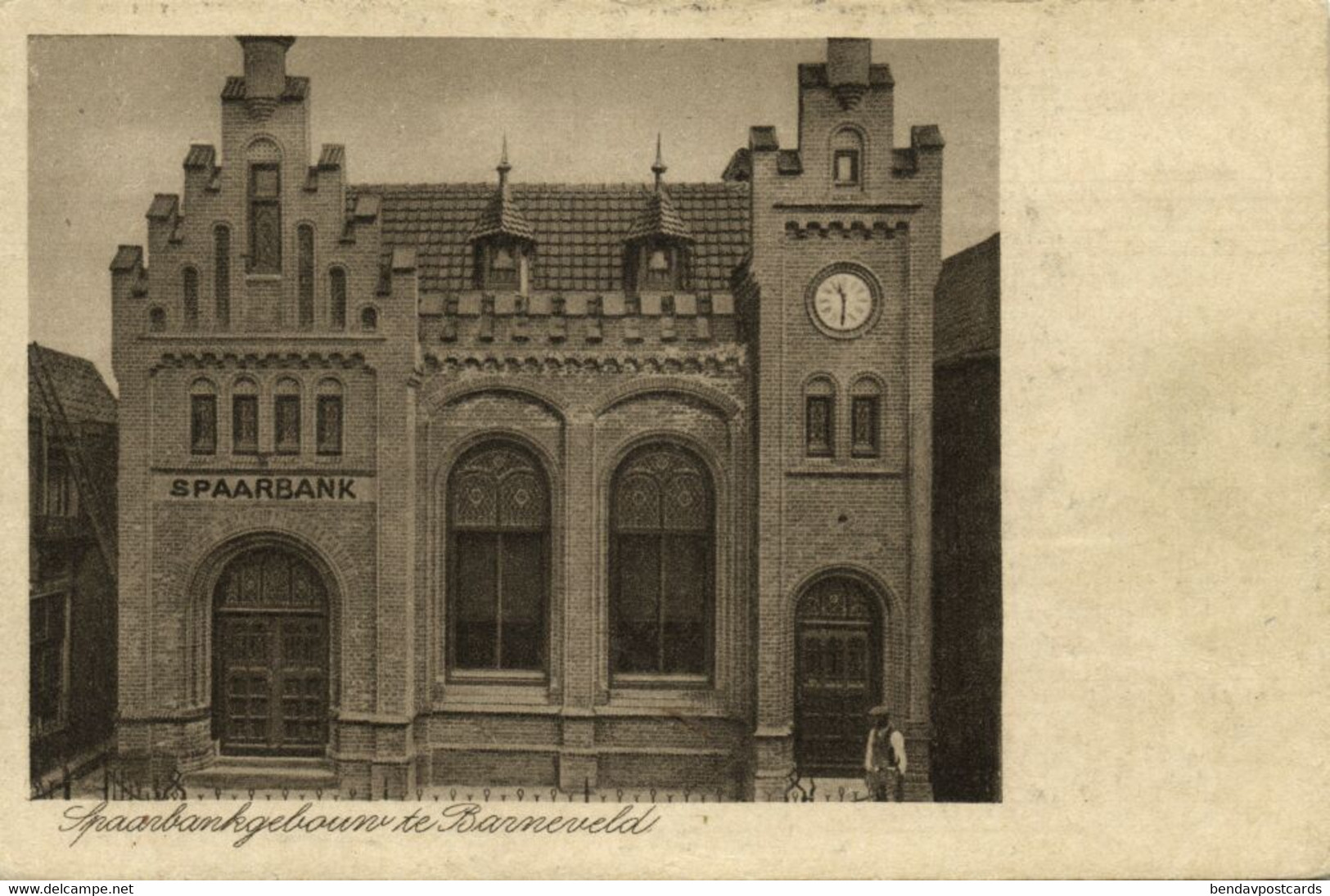 Nederland, BARNEVELD, Spaarbankgebouw (1930s) Ansichtkaart - Barneveld