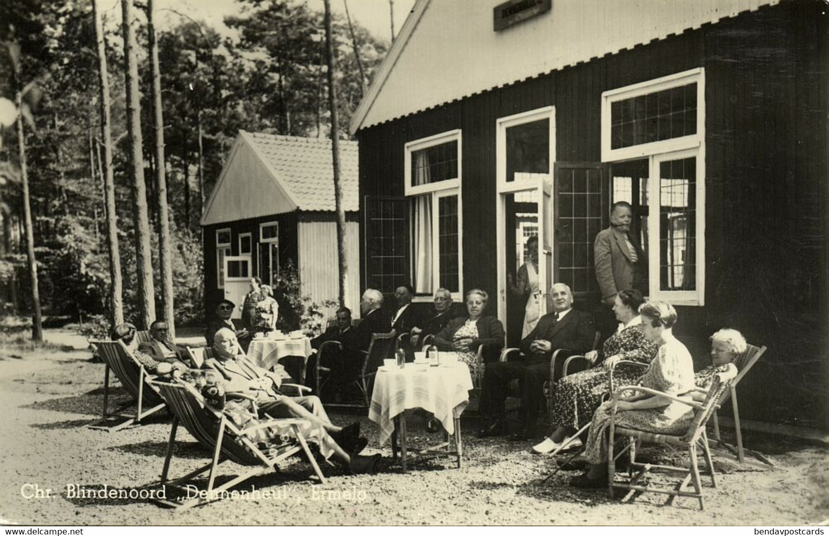 Nederland, ERMELO, Chr. Blindenoord Dennenheul (1953) Ansichtkaart - Ermelo