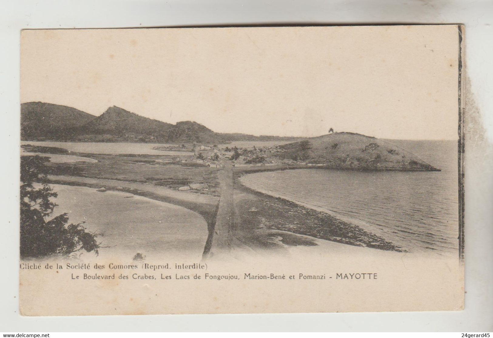 CPA MAYOTTE - Le Boulevard Des Crabes, Les Lacs De FONGOUJOU, MARION-BENE Et POMANZI - Mayotte