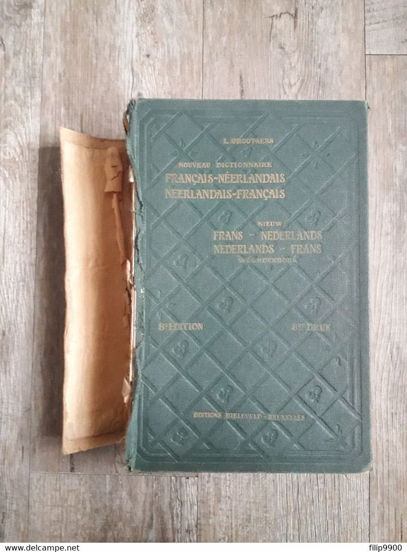 L. Grootaers Frans-Nederlands En Nederlands-Frans Woordenboek 8e Druk 1947, Bieleveld-Bruxelles - Dizionari