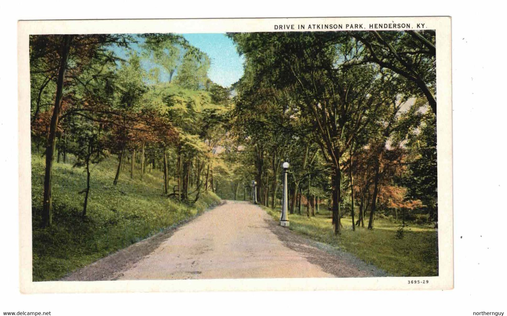 HENDERSON, Kentucky, USA, Drive In Henderson Park, Old WB Postcard - Henderson