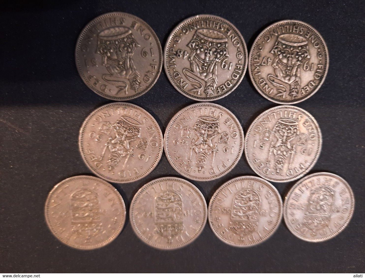 Lot De Monnaies Anglaises ONE SHILLING - Colecciones