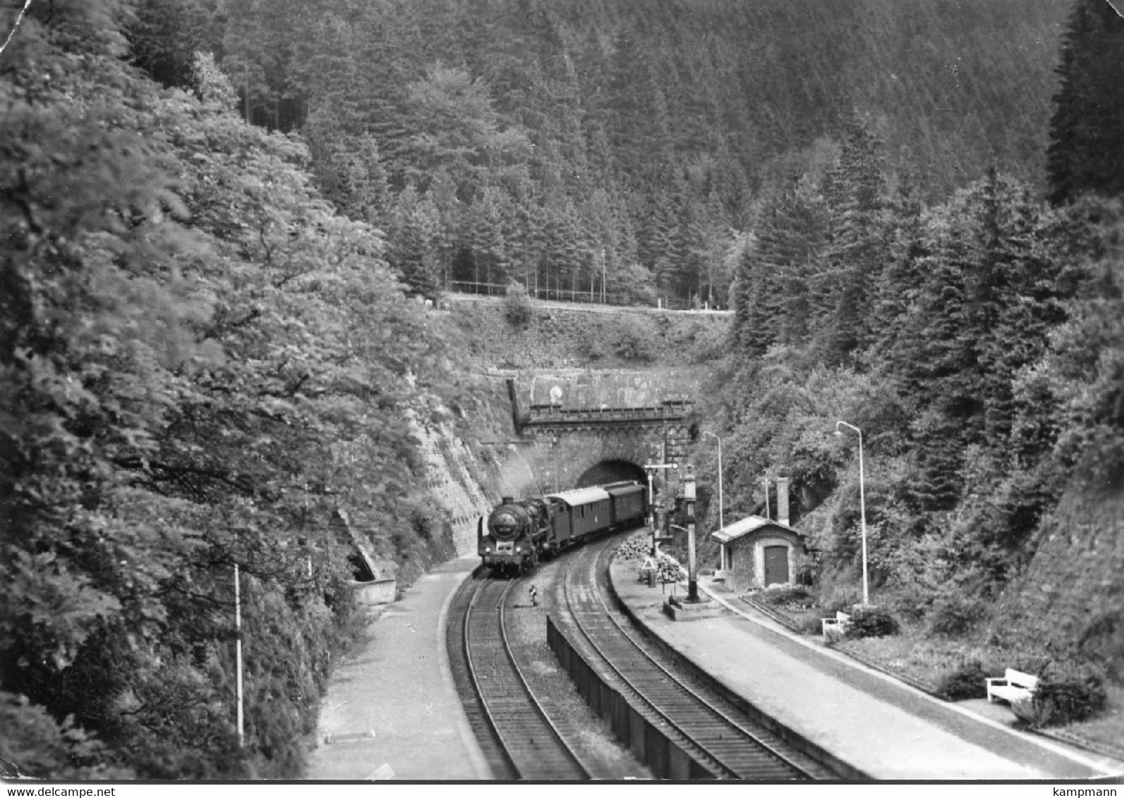 Dampfzug In Oberhof, Gelaufen - Trains