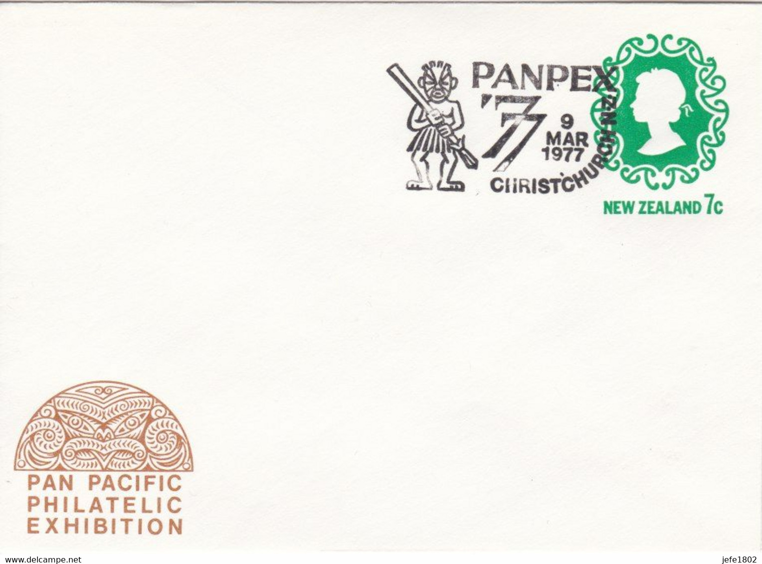 PANPEX '77 - TEKO-TEKO Gable Ornament From Roof Of House - 9 Mar 1977 - Postal Stationery